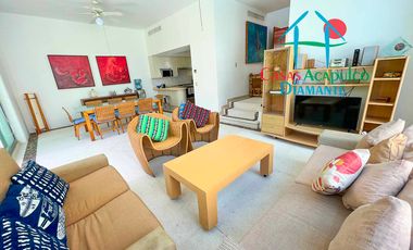 Casa en renta vacacional con terraza, jardín y alberca con vista al campo de golf de Mayan
