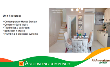 Pre-Selling -Duplex House in Richwood Toledo City
