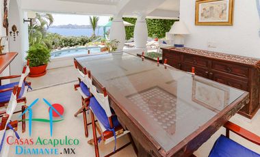 Hermosa casa en renta vacacional. Con alberca y jardín privados. Vista al mar