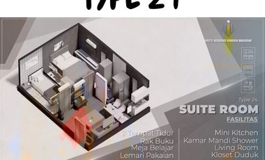 Dijual Kost2an Exclusive Full Furnished Dekat Kampus UNHAS