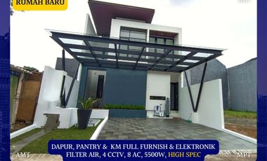 Rumah 2 Lantai Baru Palm Beach Surabaya 6.5M Full Furnish & Elektronik