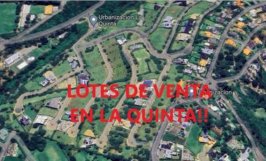 HERMOSO TERRENO DE VENTA EN LA QUINTA CUMBAYÁ!!