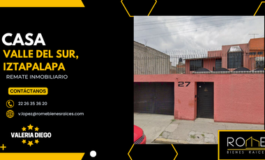 VENTA DE CASA En CEREALES, Valle Del Sur, Iztapalapa, CDMX Cerca De Av Arnesses