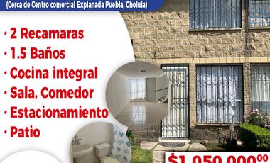 Se vende bonita casa en fracc Geovillas el Campanario, cerca de Centro comercial Explanada Puebla, Cholula.