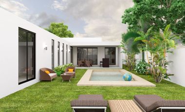 Casa de 1 Planta en venta en Merida,Yucatan en San Diego Cutz, 3 RECAMARAS
