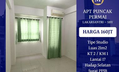 Apartemen Puncak Permai Lakarsantri Surabaya Barat Kosongan Studio Murah dekat Lontar Citraland