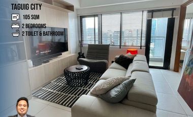 Fully Furnished Two Bedroom condo unit for Sale in Icon Plaza at Taguig City