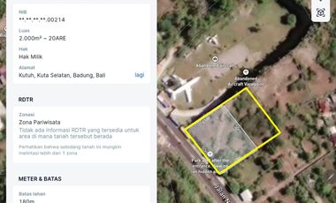 Tanah Pemandangan Laut Jalan Utama dekat Pantai Gunung Payung