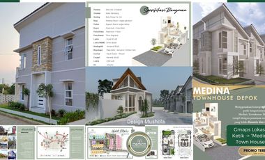 Rumah Dijual 2 lantai Compact House Mewah Modern Dengan Design Terbaru Split Level Dekat Stasiun Depok Baru Dekat Stasiun Depok Lama Cluster Medina To