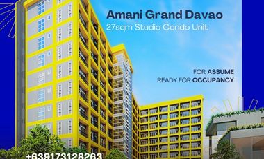 Brand new Studio Condo unit for Assume in Amani Grand City Gate Davao