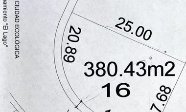TERRENO EN VENTA CLUSTER EL LAGO, HARAS CIUDAD ECOLOGICA