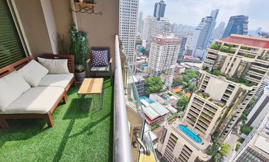 Great dea! Pet friendly 2 bedroom with unblocked city view next to the park in Asoke
