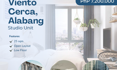 For Sale! Brand New Studio Unit at Viento Cerca Alabang