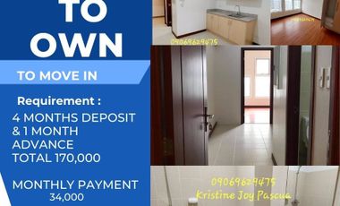 1 Bedroom RFO Condominium Unit in Makati Condo for sale in Makati.