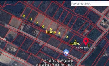 Land sale start 347.6 sqWa., 695.2KB, road, water, electricity, Ban Thi District, Lamphun.