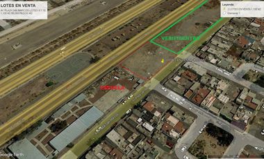 Vendo Dos Lotes Comerciales en Plazas de Aragon de 550 m² c/u en Av Principal