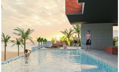 Suite en venta Vista al mar, sector Playa Murciélago, Manta, Ecuador