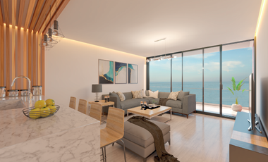Suite en venta Vista al mar, sector Playa Murciélago, Manta, Ecuador