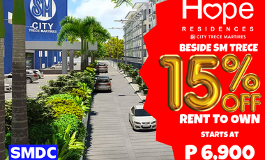 2BR FOR SALE CONNECTED TO SM TRECE CAVITE - HOPE RESIDENCES