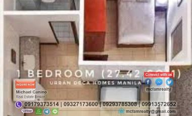 Condominium Near Emilio Aguinaldo College Urban Deca Manila Rent to Own thru PAG-IBIG, Bank or In-house