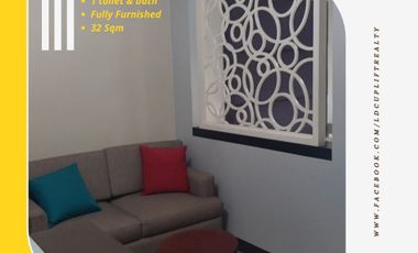FULLY FURNISHED STUDIO UNIT IN STAMFORD EXECUTIVE RESIDENCE MCKINLEY HILLS
