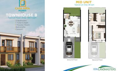 CASA MIRA HOMES ORMOC - B MODEL MIDDLE UNIT- TOWNHOUSE in Brgy. Luna, Ormoc City, Leyte