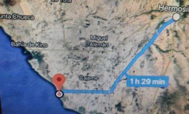 Terreno en venta de 454 Hectáreas, Playa Sashuimaro, Sonora Mexico.
