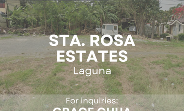 Lot For Sale in Sta. Rosa Estates, Laguna