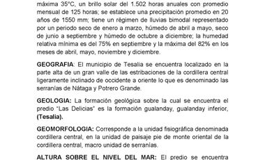 Se vende hermosa Finca de 55 hectáreas Municipio de Tesalia-Departamento del huila,vereda el centro a 5 km del casco urbano