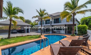 (HS312-05) Incredible 5+ Bedroom Home with Swimming Pool for Sale near Maejo University in San Sai