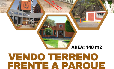 VENDO TERRENO FRENTE A PARQUE EN LA URB. SANTA MARIA DEL PINAR