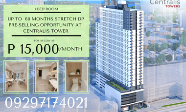 Condo for Sale -Located at the central gateway of Pasay, Makati, and Manila, - Centralis Towers ( 1BR w/ Balcony ) Pre-Selling
