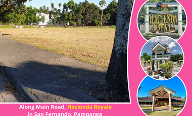 568 sqm Residential Lot For Sale along Main Road, Hacienda Royale, San Fernando Pampanga