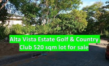 520 sqm Land for sale in Alta Vista Estate Golf & Country Club