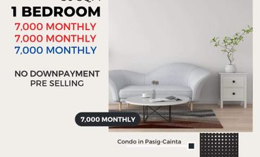 1-bedroom 6,000 monthly in Pasig City Township Development NO SPOT DP