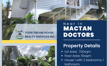 House and Lot For Sale Near in  Mactan Doctors