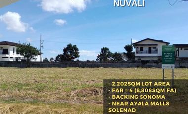 FOR SALE PRIME COMMERCIAL LOT LAKESIDE EVOZONE NUVALI