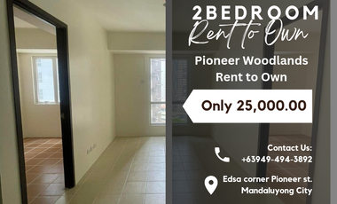 For sale 2Bedroom installment 25K per month Condo in Boni Mandaluyong Pioneer Woodlands