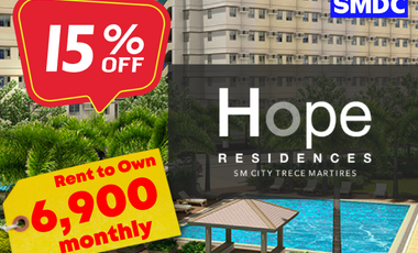 HOPE RESIDENCES BY SMDC AVAIL 15% DISCOUNT