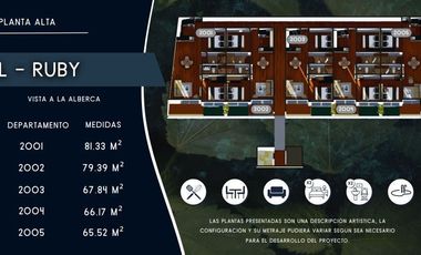DEPARTAMENTO EN VENTA, VALLE DE BRAVO EN COPROPIEDAD