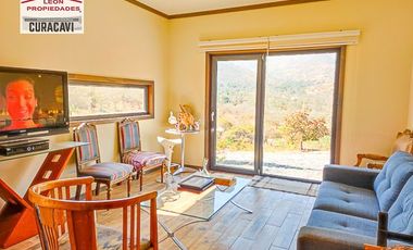 León Propiedades vende casa estilo mediterraneo en Sector Miraflores, Curacavi,