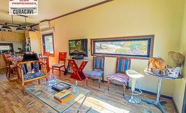 León Propiedades vende casa estilo mediterraneo en Sector Miraflores, Curacavi,