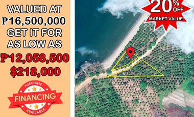 8,039 sqm Titled Beach - Golden Sunset Ocean Beachfront