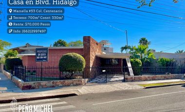 CASA EN CENTENARIO SOBRE BLVD. HIDALGO