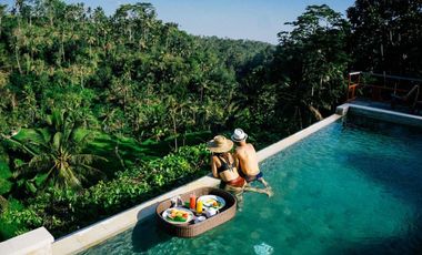Freehold - Rice Field Vista Retreat Serene Luxury Living in Ubud's Panoramic Paradise