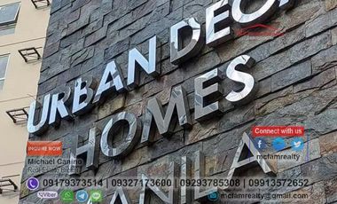 Condo For Sale Near Port Area Urban Deca Manila Rent to Own thru PAG-IBIG, Bank or In-house