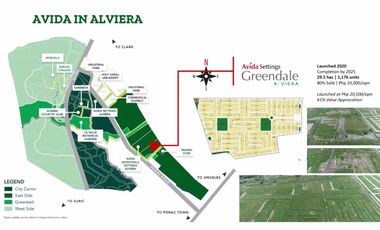 Preselling Lot in Avida Settings Greendale Alviera Porac Pampanga near Clark Airport