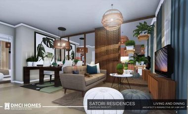 15% DP PROMO! Satori Residences 2 Bedroom 56sqm Condo in Pasig City near LRT Santolan Ayala Malla Feliz