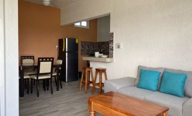 Hermoso departamento amueblado en renta a solo 4 cuadras del mar en Cozumel