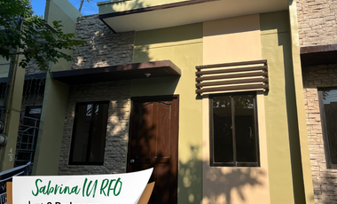 Sabrina Inner Unit RFO House and Lot for Sale in General Trias Cavite 2-Bedroom